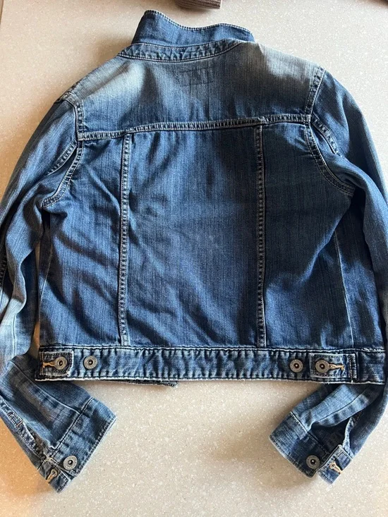 Arizona Jean Company Medium Blue Washed Denim Jacket - Picture 6 of 8